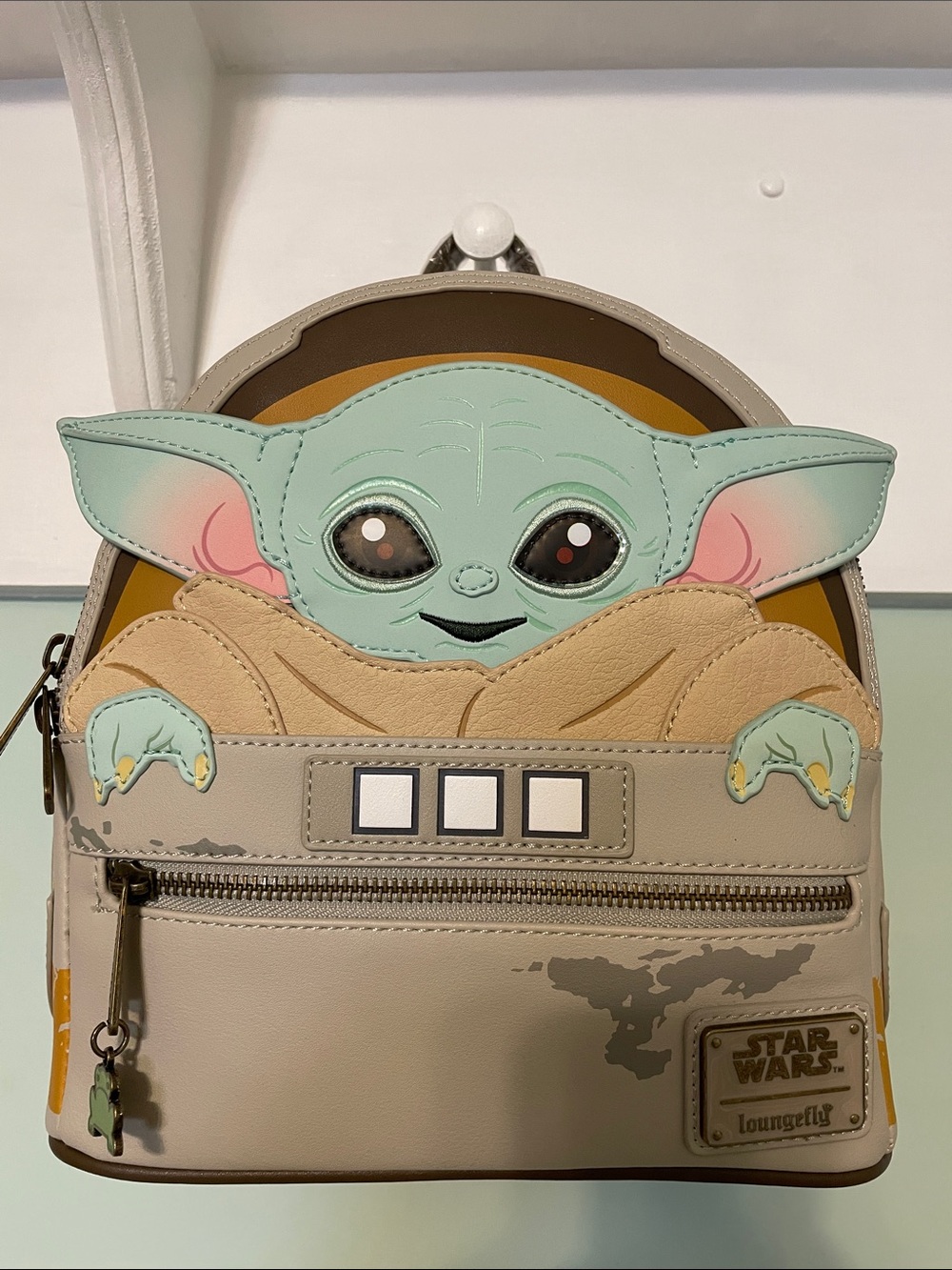 Star Wars Loungefly Mandalorian Child Craddle Mini Backpack